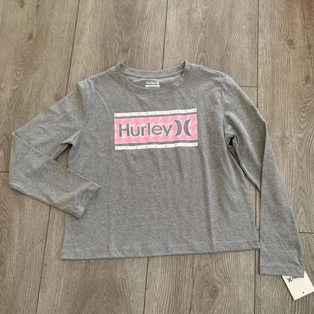 Hurley carbon heather girls long sleeve shirt